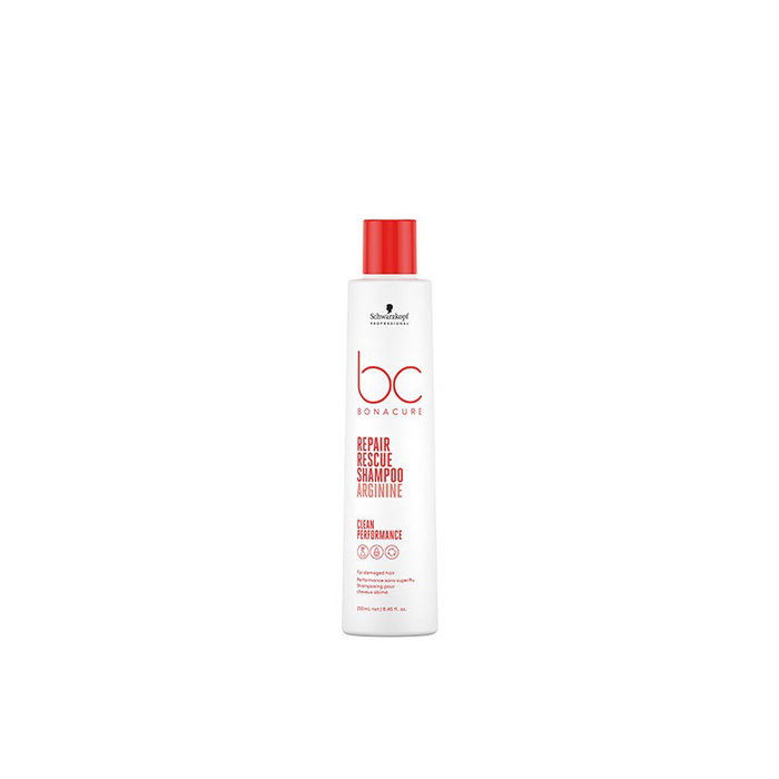 Schwarzkopf BC REPAIR RESCUE Champú Antirrotura 250 ml - Cabello Dañado, Tratante, Vegano, Sin Sulfatos SLS/SLES ni Siliconas Schwarzkopf BC REPAIR RESCUE Champú Antirrotura 250 ml - Cabello Dañado, Tratante, Vegano, Sin Sulfatos SLS/SLES ni Siliconas