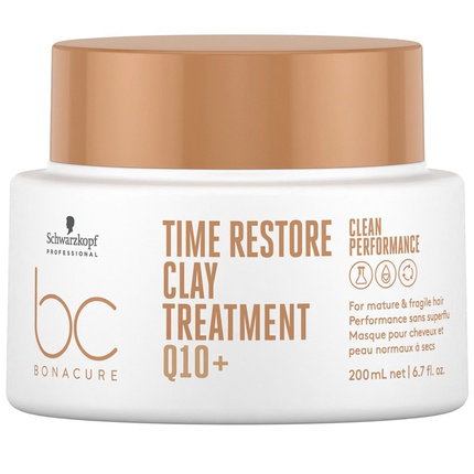 Schwarzkopf BC TIME RESTORE Q10+ Clay Treatment 200 ml