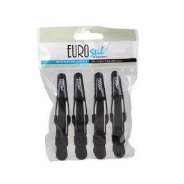 Eurostil 4 Pinzas Dragon Pequeñas Negras 9 Cm 4 Piezas