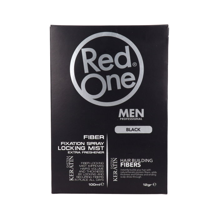 Red One Set de Fibra Capilar Negra con Spray Fijador Red One Set de Fibra Capilar Negra con Spray Fijador