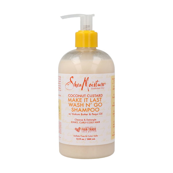 Shea Moisture Coconut Custard Make It Last Wash N'Go Shampoo 384ml