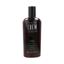 American Crew Champú Cabello y Cuerpo 3 en 1 Árbol de Té para Hombre