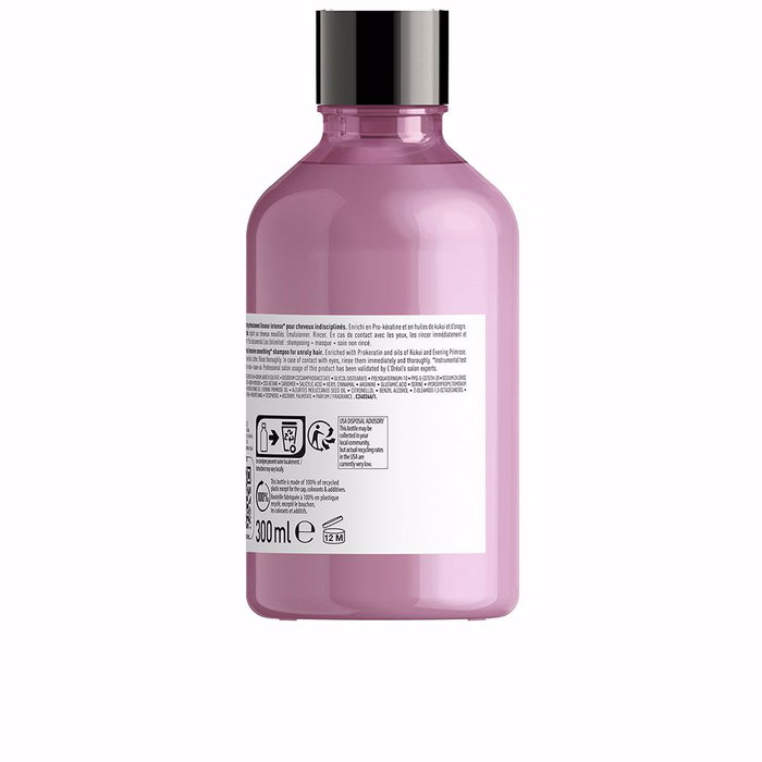 L'Oréal Professionnel Paris LISS UNLIMITED Champú Alisador Intenso Antiencrespamiento 300 ml - Para Cabello Rebelde, con Pro-Keratina, Aceite de Kukui y Onagra L'Oréal Professionnel Paris LISS UNLIMITED Champú Alisador Intenso Antiencrespamiento 300 ml - Para Cabello Rebelde, con Pro-Keratina, Aceite de Kukui y Onagra
