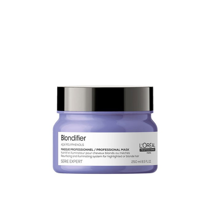 L'Oreal Mascarilla Blondifier Restauradora e Iluminadora Cabello Rubio 250ml Nuevo Formato L'Oreal Mascarilla Blondifier Restauradora e Iluminadora Cabello Rubio 250ml Nuevo Formato