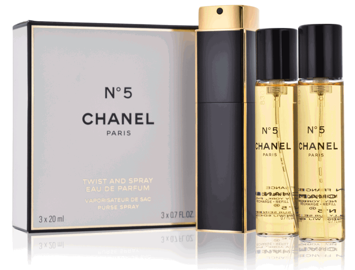 Set Chanel: Chanel N°5, Eau De Parfum, For Women, Refillable, 20 ml + Set Duo, Chanel N°5, Eau De Parfum, For Women, Refill, 2 pcs, 20 ml Set Chanel: Chanel N°5, Eau De Parfum, For Women, Refillable, 20 ml + Set Duo, Chanel N°5, Eau De Parfum, For Women, Refill, 2 pcs, 20 ml