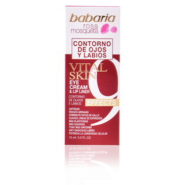 Babaria Rosa Mosqueta Vital Skin Contorno de Ojos y Labios 9 Signos Anti-Arrugas 15 ml