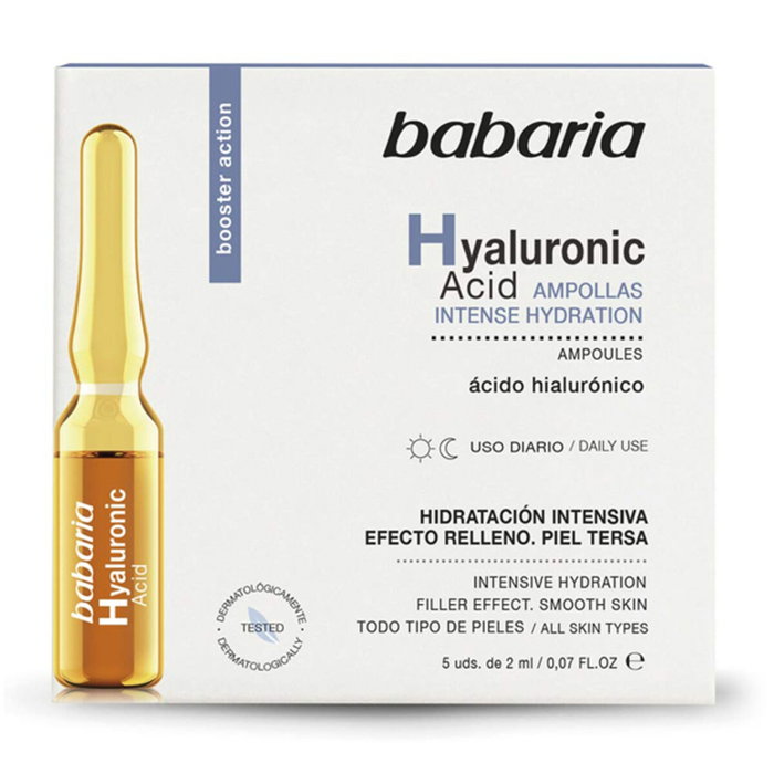 Babaria Ácido Hialurónico Ampollas Hidratación Intensa 5 x 2 ml