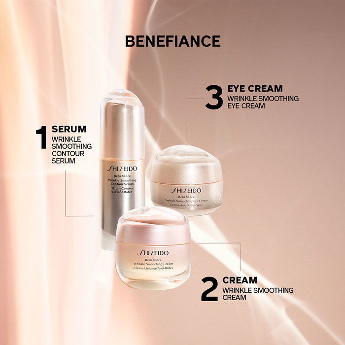 Shiseido Benefiance Wrinkle Smoothing Serum 30 ml con ReNeura Technology+ y KOMBU-Bounce Complex para rostro