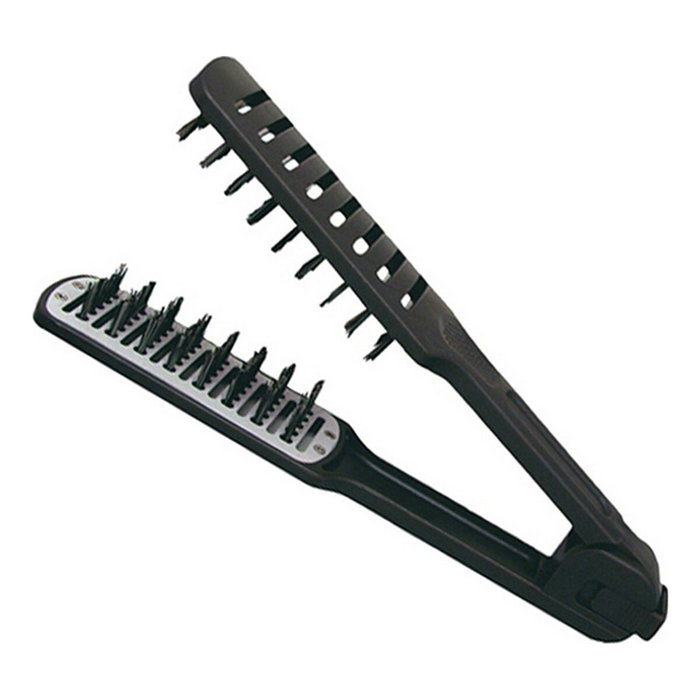 EUROSTIL Cepillo Térmico Doble Jabali Negro