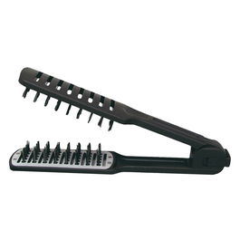 EUROSTIL Cepillo Alisado Secador Doble Jabalí Negro