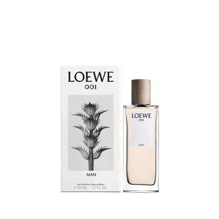 Loewe 001 Man Eau de Parfum Vaporizador para Hombre, Fragancia Amaderada Floral con Notas de Almizcle, 50 ml