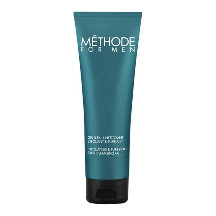 Jeanne Piaubert MÉTHODE FOR MEN Gel 3en1 Nettoyant Exfoliant&Purifiant 125 ml