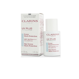 Clarins UV Plus [5P] Anti-Pollution Fluido Protector Solar SPF 50 Translúcido Multiprotección