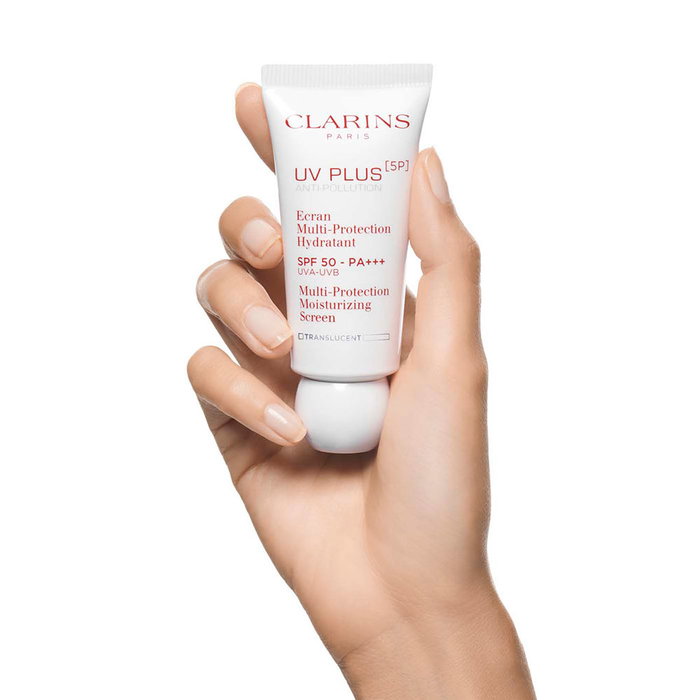 Clarins UV PLUS SPF50 Protector Solar Facial FluidoCrema Todo Tipo de Pieles 30 ml