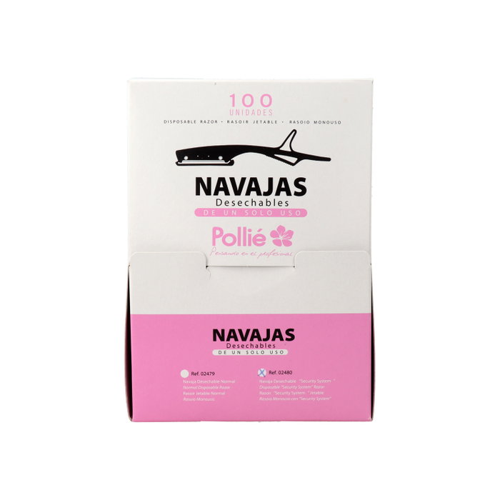 EUROSTIL Navajas Desechables Pollié 100 Unidades EUROSTIL Navajas Desechables Pollié 100 Unidades