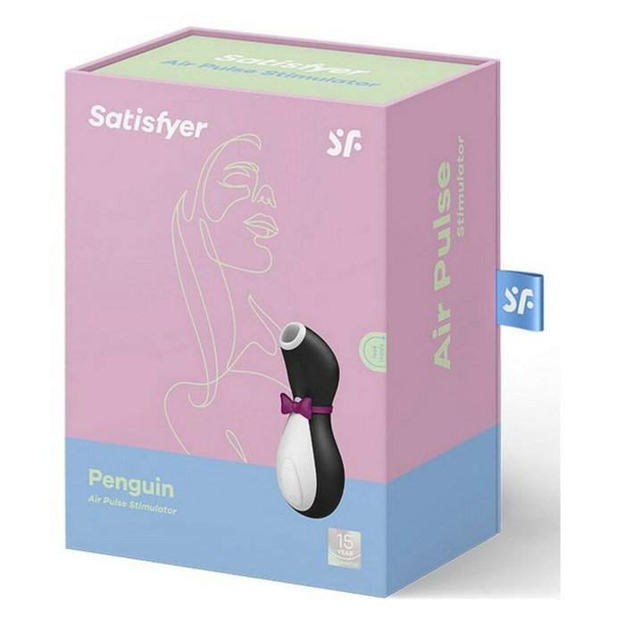 Satisfyer Pro Penguin Next Gen estimulador de succión de clítoris, negro y blanco