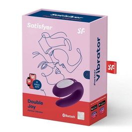 Satisfyer Double Joy Vibrador Violeta con App y Bluetooth