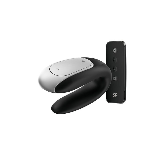 SATISFYER Double Fun Vibrador Parejas Negro Bluetooth SATISFYER Double Fun Vibrador Parejas Negro Bluetooth
