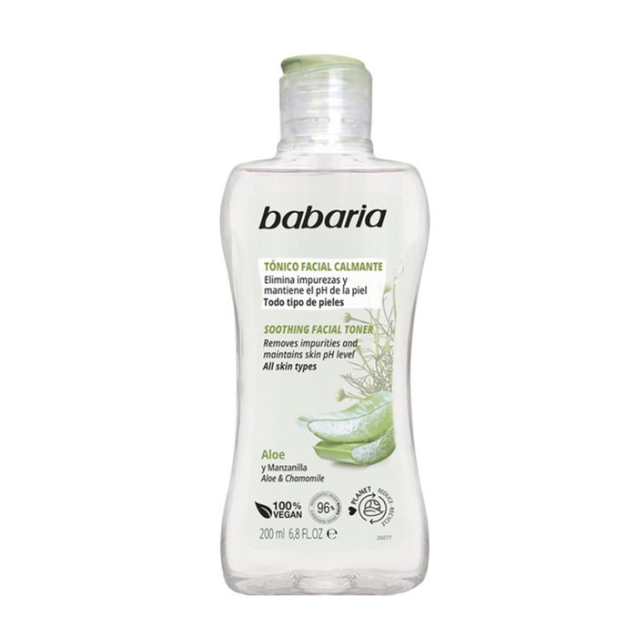 Babaria Tónico Facial Calmante Aloe Vera y Manzanilla Babaria Tónico Facial Calmante Aloe Vera y Manzanilla