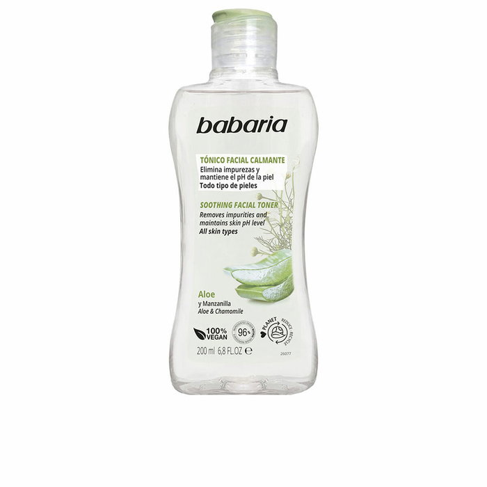 Babaria Tónico Facial Calmante Aloe Vera y Manzanilla Babaria Tónico Facial Calmante Aloe Vera y Manzanilla