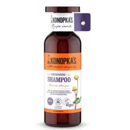 Dr. Konopka’s Champú Nutritivo Vegano 500ml para Cabello Seco y Dañado con Aceite Orgánico Herbal Certificado BDIH COSMOS Natural