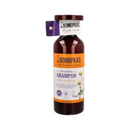 Dr. Konopka’s Champú Nutritivo Vegano 500ml para Cabello Seco y Dañado con Aceite Orgánico Herbal Certificado BDIH COSMOS Natural