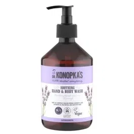 Dr. Konopka's Jabón de Manos y Cuerpo Calmante - 500ml - Vegano - Gel de Ducha y Baño con Lavanda - Cosmos Natural