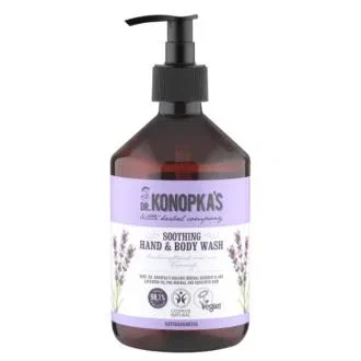 Dr. Konopka's Jabón de Manos y Cuerpo Calmante - 500ml - Vegano - Gel de Ducha y Baño con Lavanda - Cosmos Natural Dr. Konopka's Jabón de Manos y Cuerpo Calmante - 500ml - Vegano - Gel de Ducha y Baño con Lavanda - Cosmos Natural