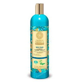 NATURA SIBERICA Espuma de Baño Energizante Oblepikha con Espino Amarillo y Menta, 550Ml