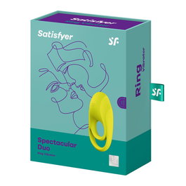 Satisfyer Anillo Vibrador Spectacular Duo Amarillo
