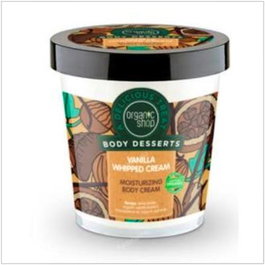 ORGANIC SHOP Crema Corporal Hidratante Vainilla con Manteca de Karité y Leche de Avena 450ml