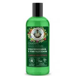 AGAFIA Champú Voluminizador y Fortalecedor 260ml con Extractos de Bayas Silvestres - Vegano