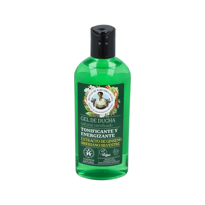 Agafia Gel de Ducha Energizante y Tonificante para Piel, con Vitaminas, 260ml, Sin SLS ni Parabenos, Vegano