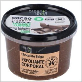 ORGANIC SHOP Exfoliante Corporal Restaurador Cacao Manteca de Cacao y Azúcar 250Ml