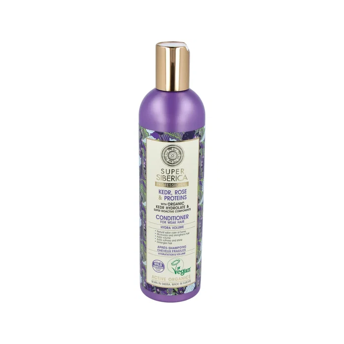 Natura Siberica Super Siberica Acondicionador para Cabello Débil y Sin Volumen, Hidratante y Fortificante, Vegano, 400 ml Natura Siberica Super Siberica Acondicionador para Cabello Débil y Sin Volumen, Hidratante y Fortificante, Vegano, 400 ml