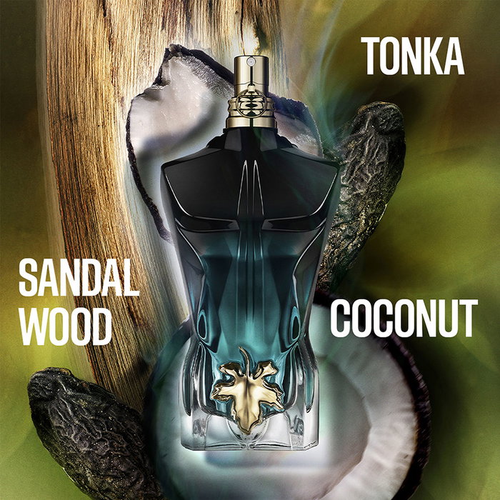 Jean Paul Gaultier Le Beau Le Parfum - Eau de Parfum Intenso para Hombre, 75 ml, Fragancia Amaderada de Ámbar, Vaporizador