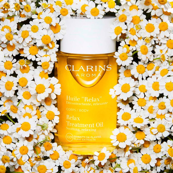 Clarins Aceite "RELAX" Calmante, Relajante, Hidratante Corporal 100 ml