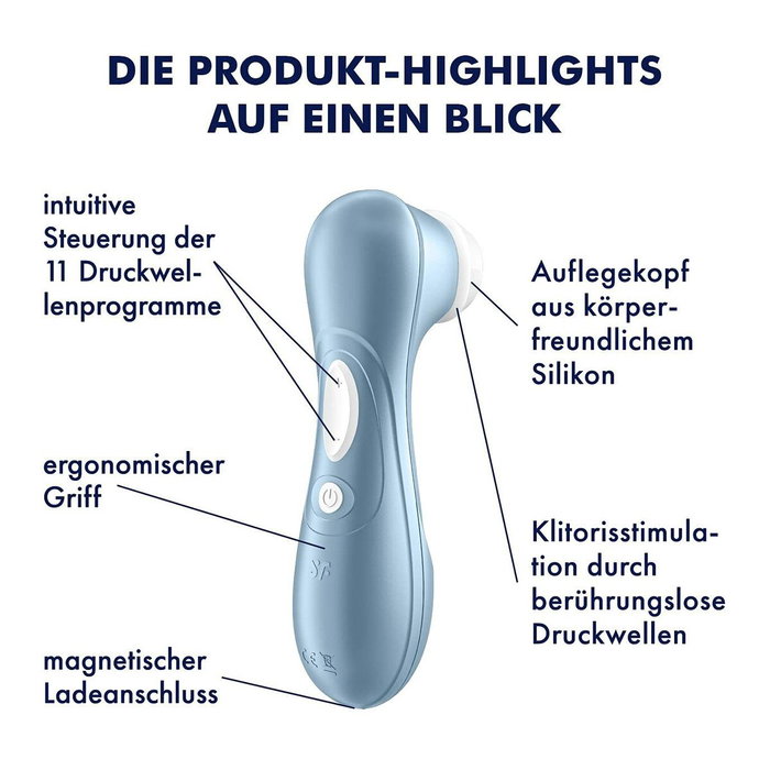 SATISFYER Pro 2 Estimulador de Aire Azul