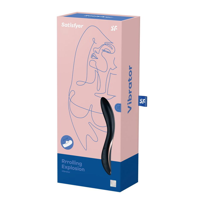 Satisfyer Rrolling Explosion Vibrador Punto G Negro