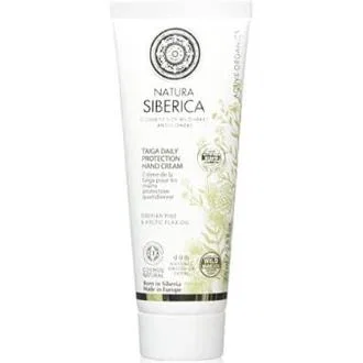 Natura Siberica Taiga Crema de Manos Diaria Hidratante y Protectora 75 ml - Con Aceite de Lino Ártico y Cedro Siberiano Natura Siberica Taiga Crema de Manos Diaria Hidratante y Protectora 75 ml - Con Aceite de Lino Ártico y Cedro Siberiano