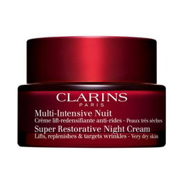 Clarins MULTI INTENSIVE NOCHE Crema Antiarrugas y Antiedad para Pieles Secas, Tratamiento Facial Noche 50 ml