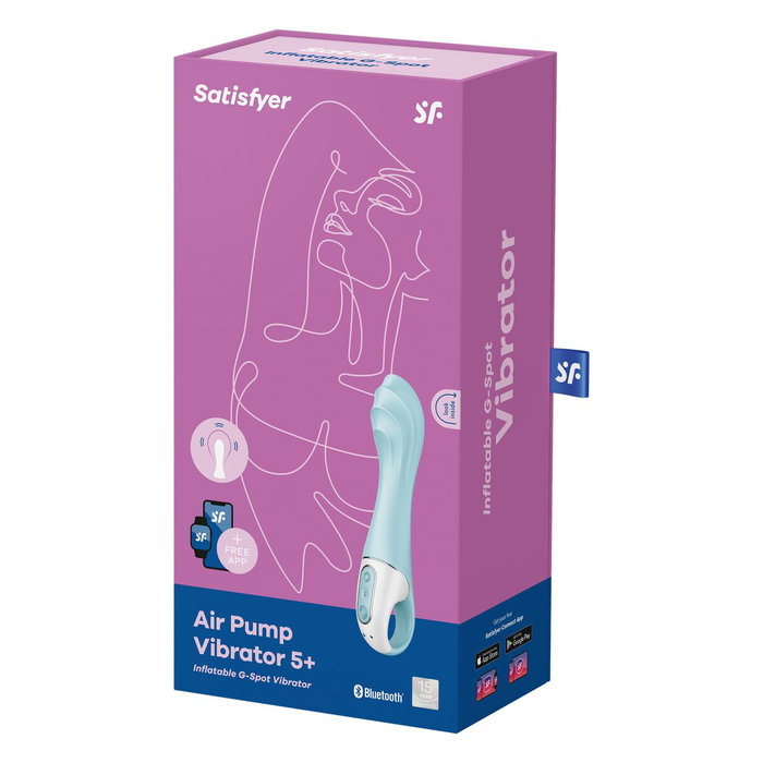 SATISFYER Air Pump Vibrator 5+ Vibrador Punto G Inflable Azul 1un SATISFYER Air Pump Vibrator 5+ Vibrador Punto G Inflable Azul 1un