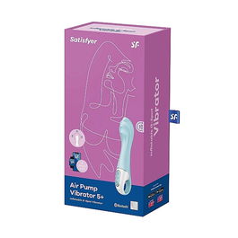 SATISFYER Vibrador con Bomba de Aire y Punto G Inflable Azul para Mujer