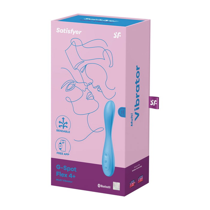 Satisfyer Flex 4+ Vibrador G-Spot Azul para Mujer