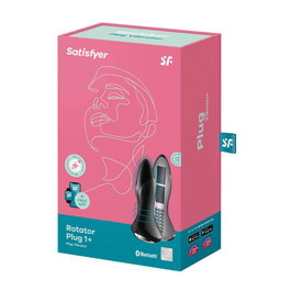 Satisfyer Rotator plug 1+ plug vibrator negro negro para mujer
