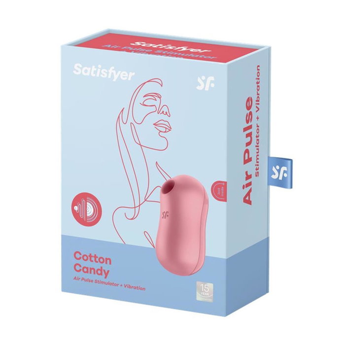 SATISFYER Estimulador de Aire Cotton Candy Rojo Claro SATISFYER Estimulador de Aire Cotton Candy Rojo Claro