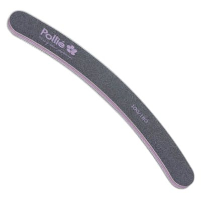 EUROSTIL Pack de 12 Limas Acolchadas Curvas 175mm Negra