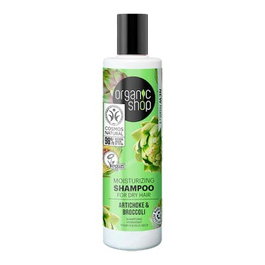 ORGANIC SHOP Champu Hidratante Para Cabello Seco Alcachofa Y Brocoli 280 Ml