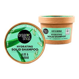 ORGANIC SHOP Champu Solido Hidratante Aloe Y Baobab, 60 G