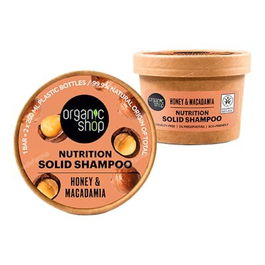 ORGANIC SHOP Champu Solido Nutritivo Miel Y Macadamia 60 G